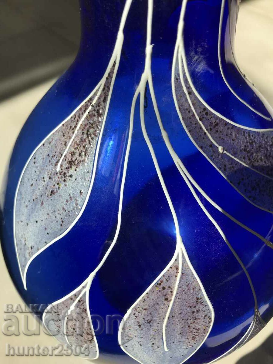 Vase, slim cobalt blue 30 cm. with price 49.95 BGN | € 25.54 Vase, slim cobalt blue 30 cm. with price 49.95 BGN | € 25.54