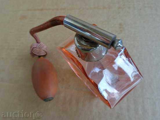 Perfume bottle, vial, bottle, crystal Bohemia early 20th century - 6