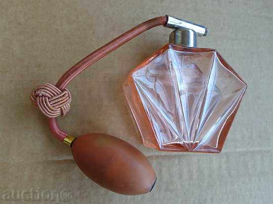 Perfume bottle, vial, bottle, crystal Bohemia early 20th century - 7