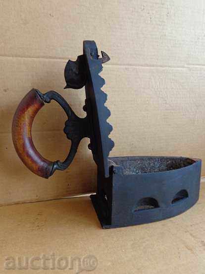 Delivery of An old iron on fire