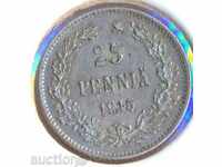 Russian Finnish 25 penny 1915, silver coin