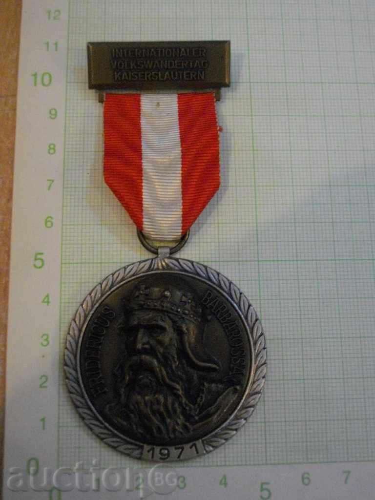 Medal "INTERNATIONALER VOLKSWANDERTTAG KAISERSLAUTERN"