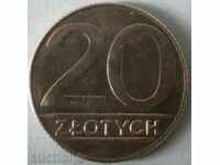 Πολωνία 20 ζλότι το 1990.