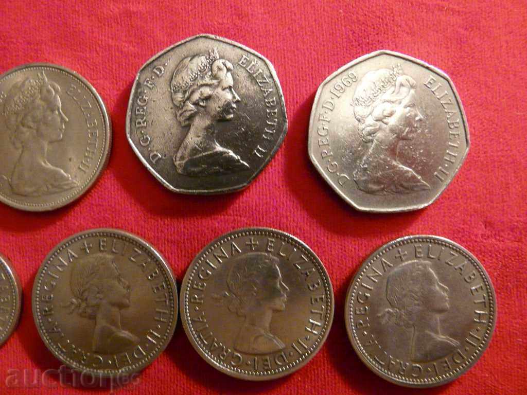 Lot English Coins - 5 Lot English Coins - 5