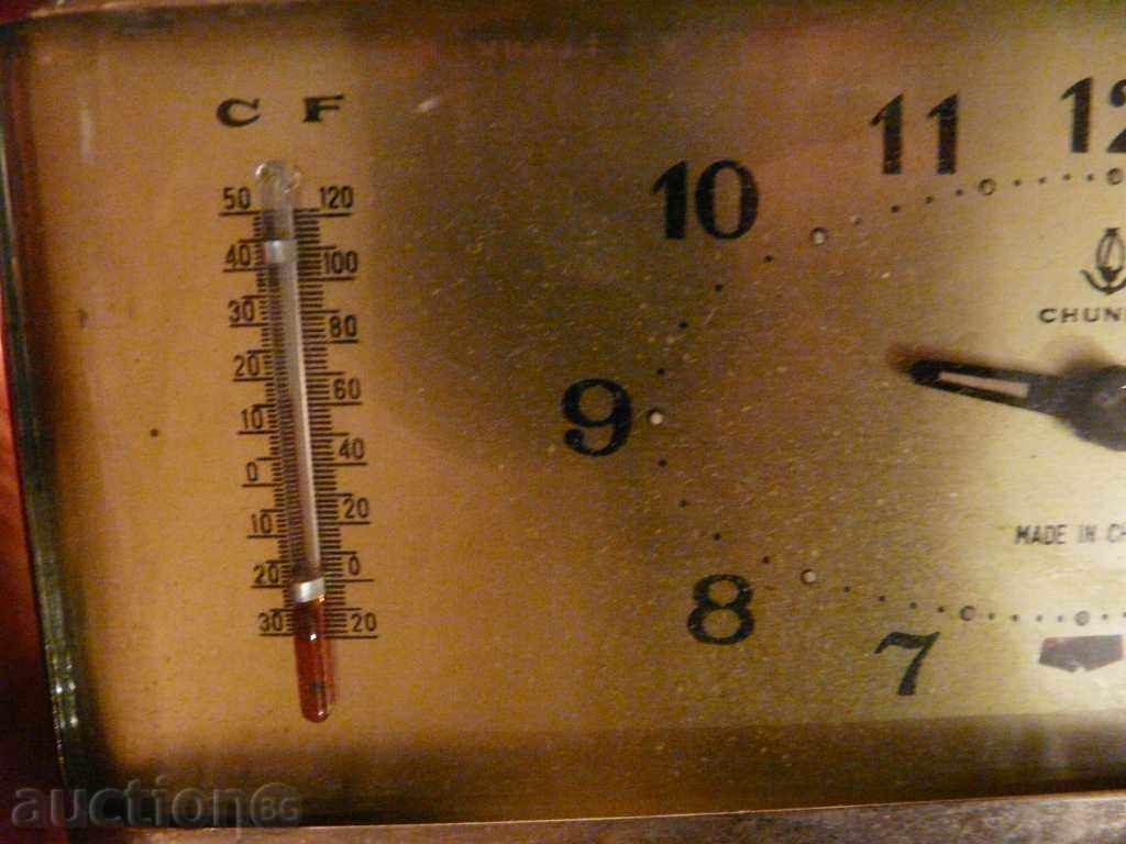 Аукцион Механичен будилник с термометър Аукцион Механичен будилник с термометър