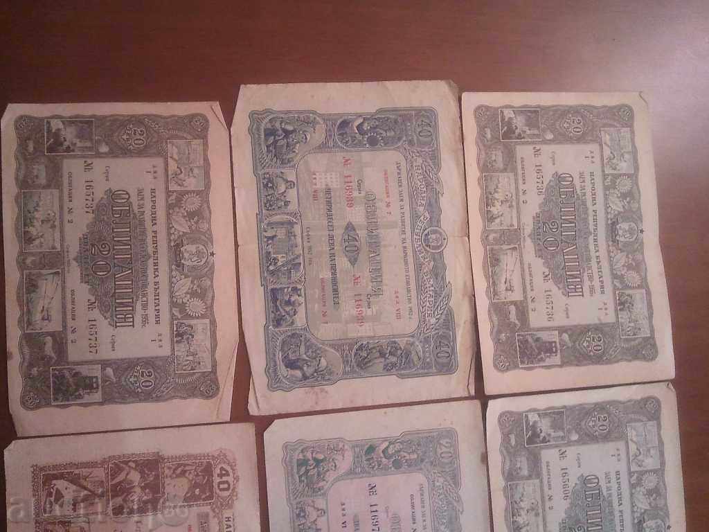 Delivery of Lot Bonds 6 pieces