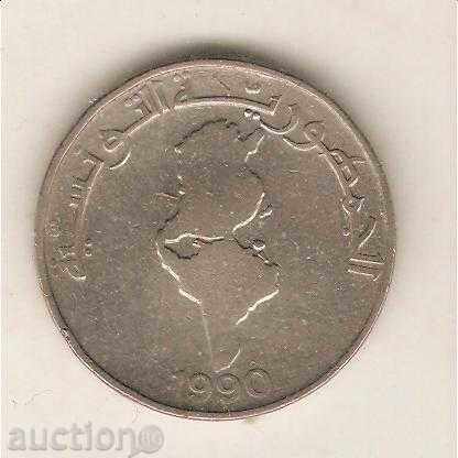 + Tunisia 1 dinar 1990 FAO with price 1.60 BGN | € 0.82