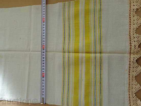 Delivery of Old fringed cloth with lace, knitting, fringe with embroidery