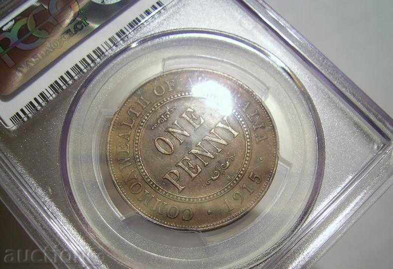 Παράδοση Αυστραλία 1 σεντ 1915 Η XF45 PCGS σπάνιων νομισμάτων Παράδοση Αυστραλία 1 σεντ 1915 Η XF45 PCGS σπάνιων νομισμάτων