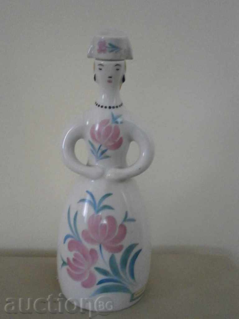 Decorative porcelain bottle in the shape of a girl from the USSR with price 51.00 BGN | € 26.08 Decorative porcelain bottle in the shape of a girl from the USSR with price 51.00 BGN | € 26.08