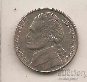 5 cents United States 1999 P with price 0.50 BGN | € 0.26 5 cents United States 1999 P with price 0.50 BGN | € 0.26