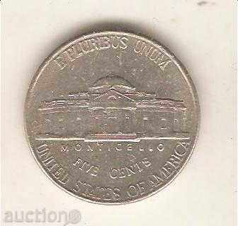 5 cents United States 1999 P