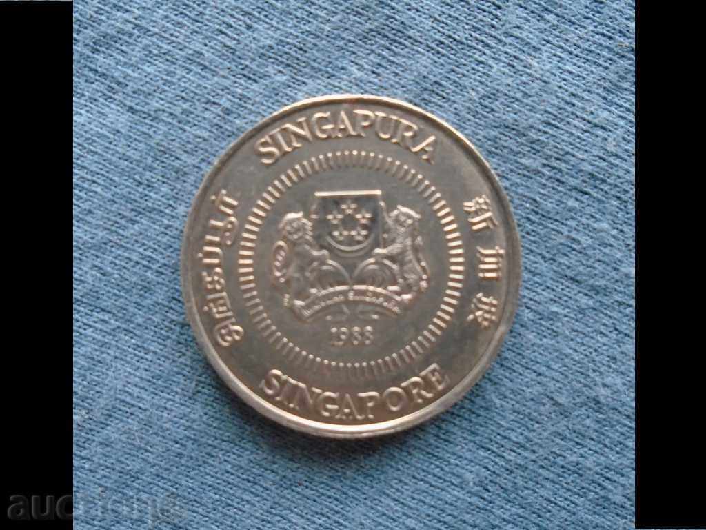SINGAPORE 50 cents 1988 with price 1.00 BGN | € 0.51