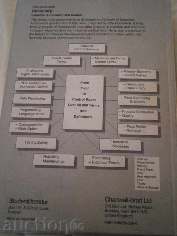 GLOSSARY - ENGLISH LANGUAGE - INDUSTRIAL AUTOMATION - 1993 with price 14.00 BGN | € 7.16 GLOSSARY - ENGLISH LANGUAGE - INDUSTRIAL AUTOMATION - 1993 with price 14.00 BGN | € 7.16
