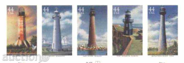 Чисти марки Морски фарове 2009 от САЩ