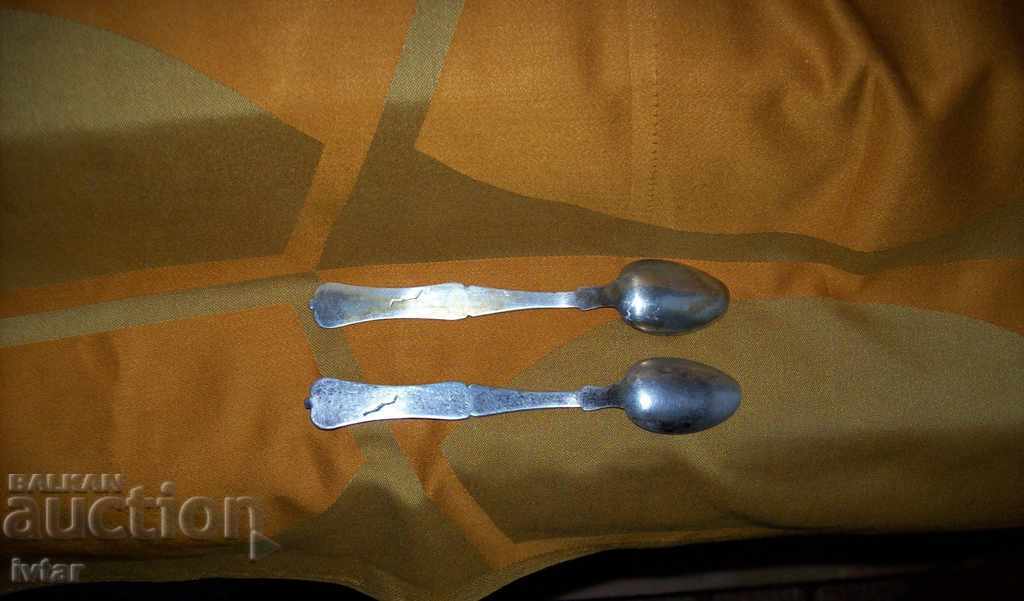 Antique Turkish/Ottoman silver spoons - 6 Antique Turkish/Ottoman silver spoons - 6