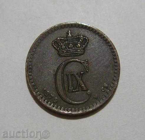 Δανία 1 άροτρο 1879 πολύ σπάνια κέρμα VF + με τιμή 60.00 BGN | € 30.68 Δανία 1 άροτρο 1879 πολύ σπάνια κέρμα VF + με τιμή 60.00 BGN | € 30.68