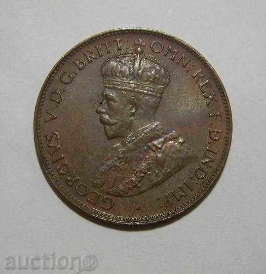 Αυστραλία ½ δεκάρα 1936 super ποιότητα χάλκινο νόμισμα με τιμή 40.00 BGN | € 20.45 Αυστραλία ½ δεκάρα 1936 super ποιότητα χάλκινο νόμισμα με τιμή 40.00 BGN | € 20.45