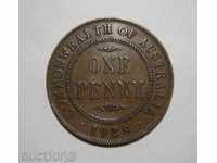 Αυστραλία 1 σεντ 1928 Coin εξαιρετική XF +