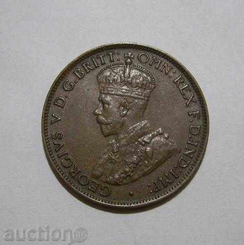 Australia ½ penny 1926 excellent coin rare with price 100.00 BGN | € 51.13