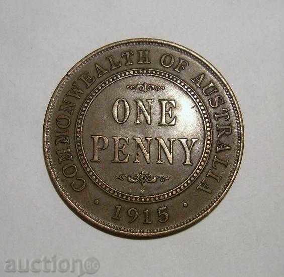 Australia 1 penny 1915 N excellent coin AU