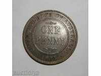 Австралия 1 пени 1918 отлична рядка монета