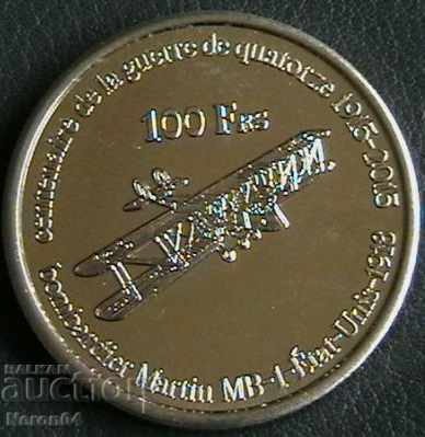 100 francs 2015, Trommelin (French Antarctic Territories)