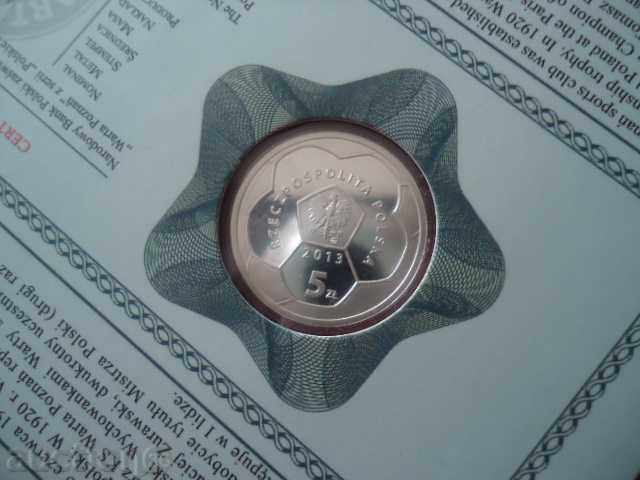 5 gold 2013 football club Vartana Poznan silver - 5 5 gold 2013 football club Vartana Poznan silver - 5