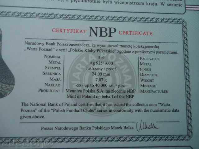 5 gold 2013 football club Vartana Poznan silver - 6 5 gold 2013 football club Vartana Poznan silver - 6