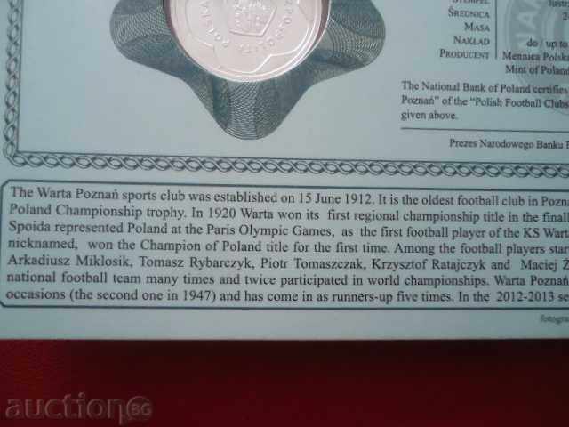 5 gold 2013 football club Vartana Poznan silver - 7 5 gold 2013 football club Vartana Poznan silver - 7