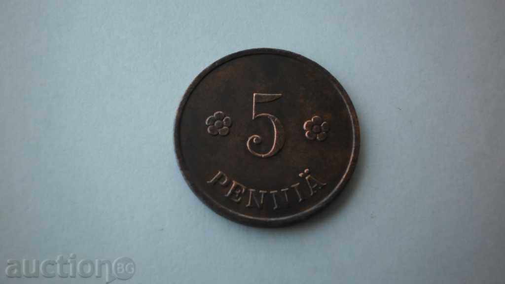 Finlanda 5 Penniä 1936