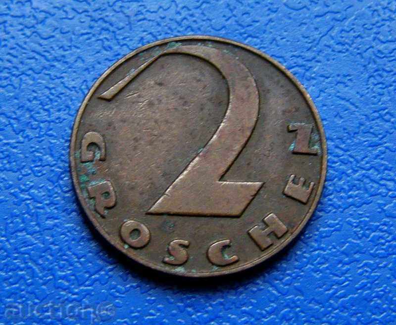 Austria - 2 Groschen 2 Groschen – 1929 Austria - 2 Groschen 2 Groschen – 1929