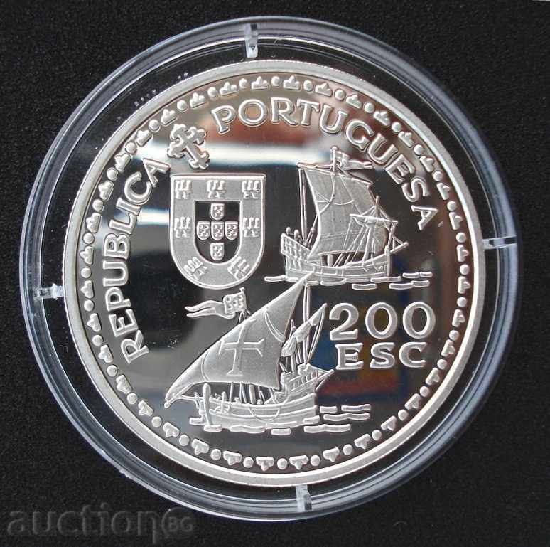 (¯`'•.¸ 200 Escudos 1994 PORTUGAL UNC ¸.•'´¯) with price 86.00 BGN | € 43.97