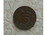 5 цента 1948  Холандия