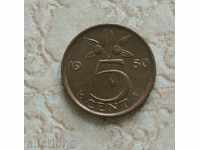 5 цента 1980  Холандия