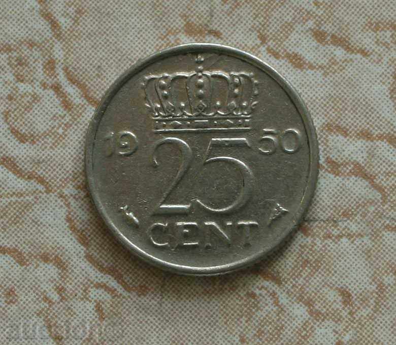 25 цента 1950  Холандия
