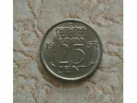 25 цента 1958  Холандия