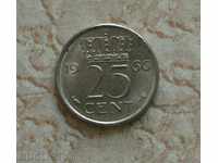 25 cents 1966 Netherlands