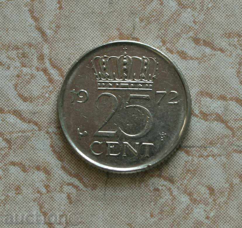 25 σεντς 1972 Ολλανδία