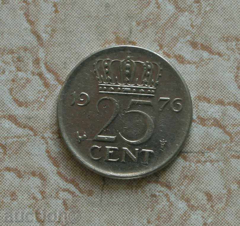 25 cents 1976 The Netherlands