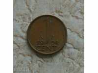 1 cent 1961 Țările de Jos