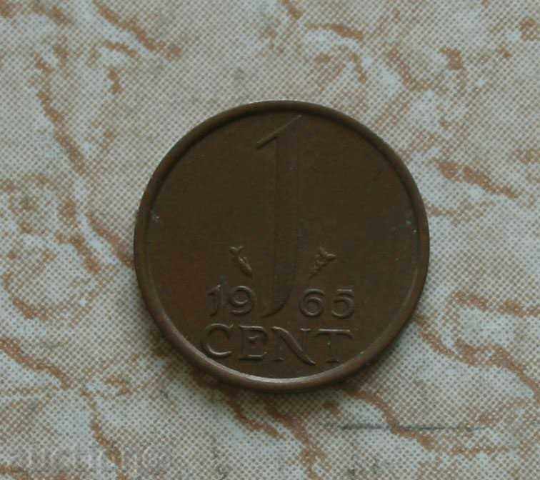 1 цент 1965  Холандия