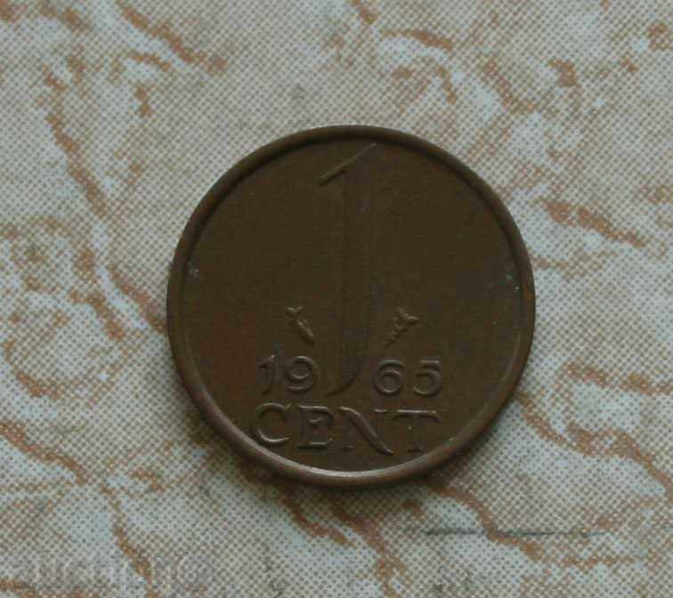 1 cent 1965 Țările de Jos