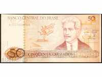 Brazilia bancnotei 50 Kruzao 1986 UNC bancnote rare