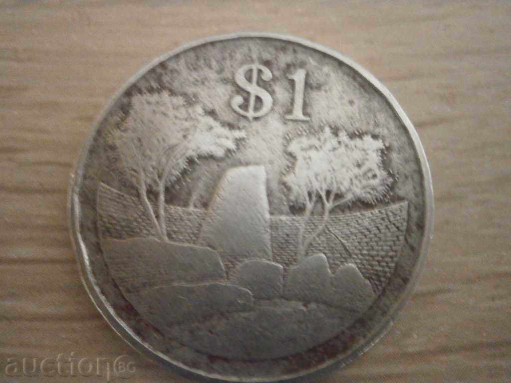 1 зимби долар 1980 г. ,Зимбабве, 76m