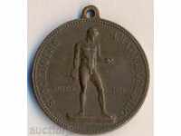 Medalie Suedia în 1890, 25 mm.