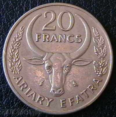 20 Franc 1971 FAO, Madagascar