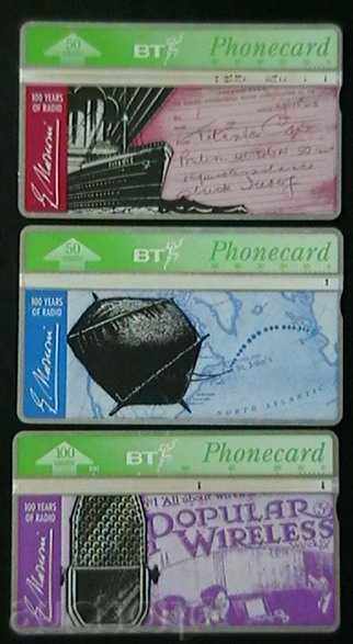 Lot de 3 cartele telefonice, Marea Britanie