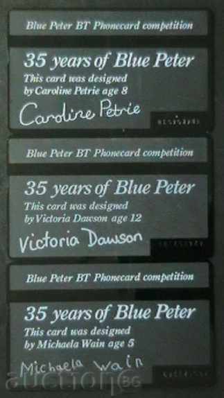 Lot of 3 phone cards, United Kingdom with price 5.00 BGN | € 2.56