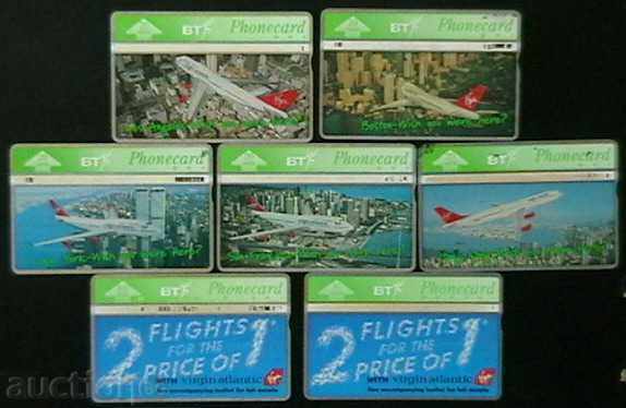 Лот от 7 фонокарти, Великобритания